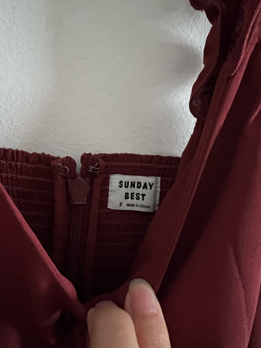Sunday Best Burgundy Red Dress - Picture 3 of 7